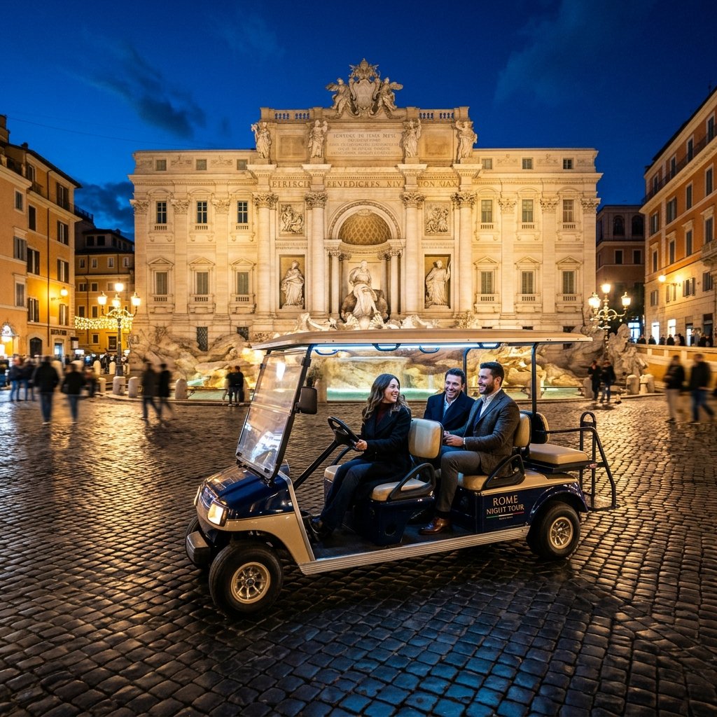 Rome by Night: Golf Cart Tour